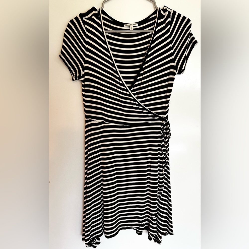 Charlotte Russe stripe wrap dress